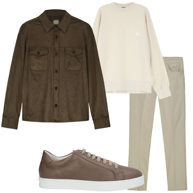 Outfit uomo - In città. Stile Urban per Tutti i giorni. Abbinamento con sneakers, felpe, giacche, pantaloni.