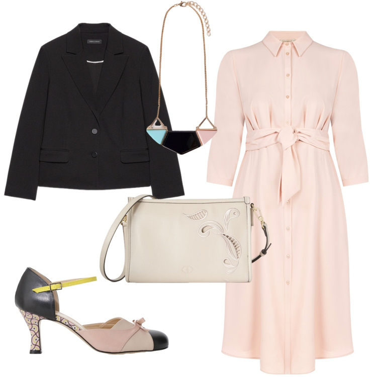 Outfit donna - Mary Jane. Stile Vintage retrò per Tutti i giorni. Abbinamento con décolleté, vestiti lunghi, blazer, borse a tracolla, ciondoli.