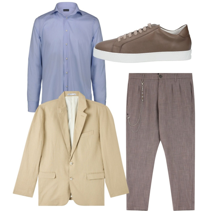 Outfit uomo - Total look. Stile Casual per Tutti i giorni. Abbinamento con sneakers, giacche, pantaloni, camicie.