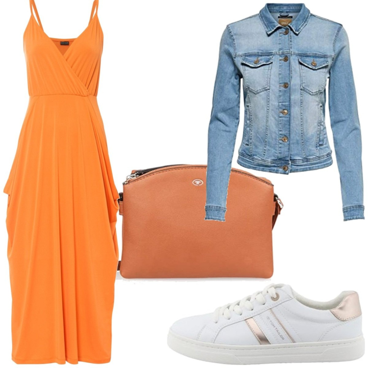 Outfit femme - Urban #2854. Style Urban pour Tous les jours. Assortir avec robes mi-longues/au genou, blazers, sacs en bandoulière, sneakers.