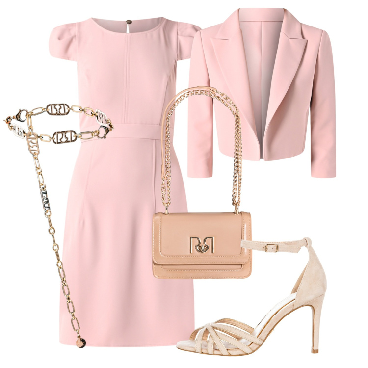 Outfit donna - Rinascimento - Collezione cerimonie. Stile Chic per Cerimonia. Abbinamento con vestiti corti, sandali col tacco, blazer, cinture, borse a tracolla.