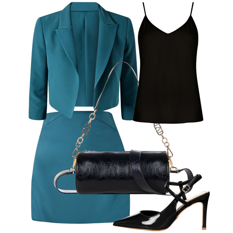 Outfit donna - Rinascimento - Collezione cerimonie. Stile Chic per Cerimonia. Abbinamento con minigonne, décolleté, borse a mano, top, blazer.