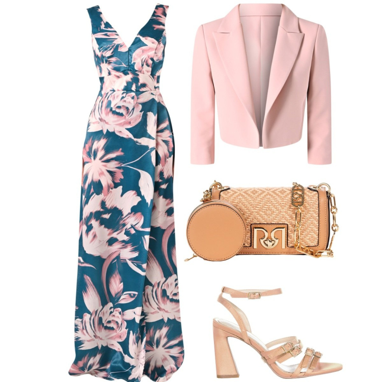 Outfit donna - Rinascimento - Collezione Cerimonie. Stile Chic per Cerimonia. Abbinamento con vestiti lunghi, blazer, sandali col tacco, borse a tracolla.