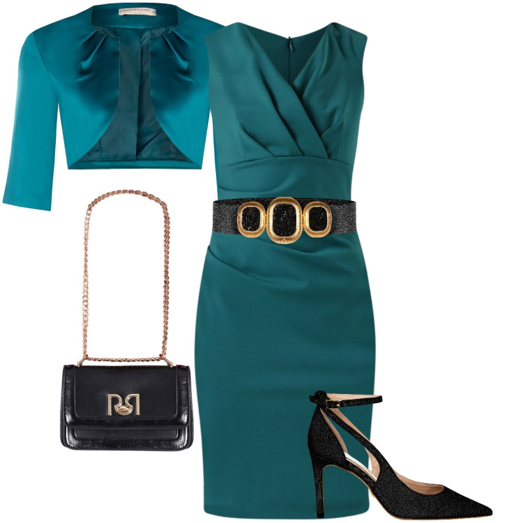 Outfit donna - Rinascimento - Collezione cerimonie. Stile Chic per Cerimonia. Abbinamento con vestiti a tubino, bolero, décolleté, borse a tracolla, cinture.