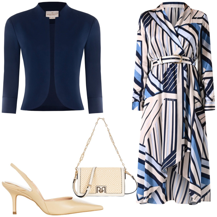 Outfit donna - Cerimonia by Rinascimento. Stile Glamour per Cerimonia. Abbinamento con vestiti, bolero, décolleté, borse a tracolla.