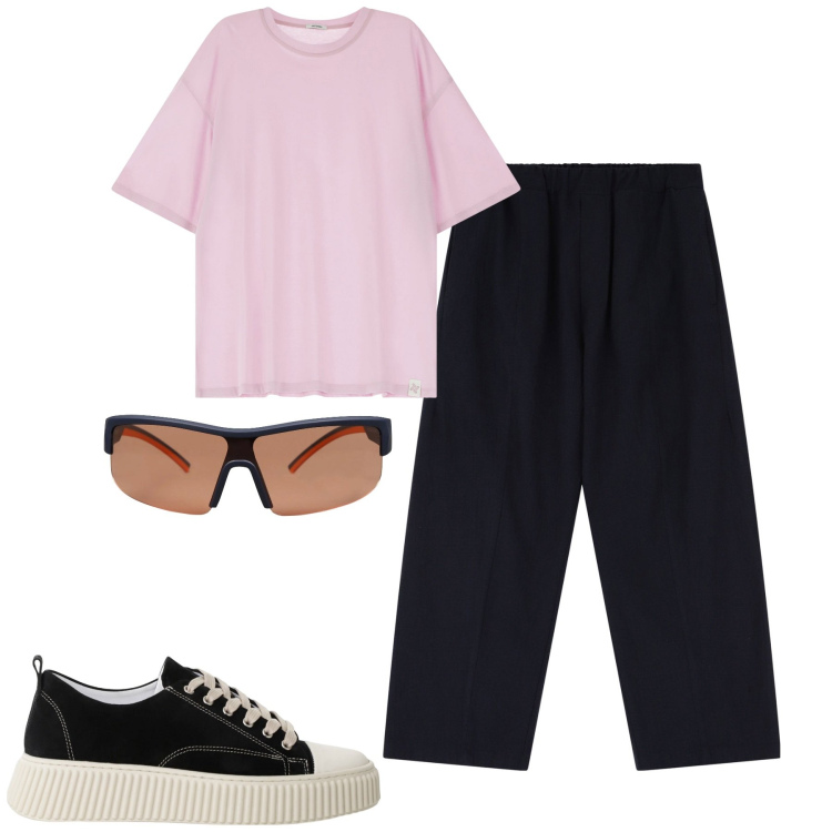 Outfit uomo - Imperial. Stile Casual per Tutti i giorni. Abbinamento con occhiali da sole, t-shirt, sneakers, pantaloni chino.
