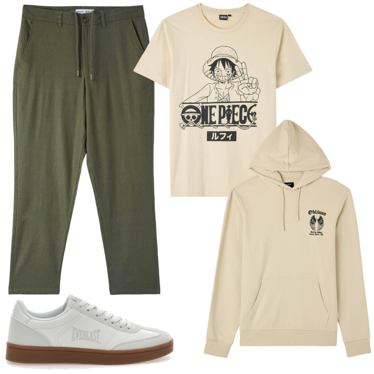 Outfit uomo - Pantaloni cropped. Stile Urban per Tutti i giorni. Abbinamento con felpe con cappuccio, t-shirt, pantaloni, sneakers.