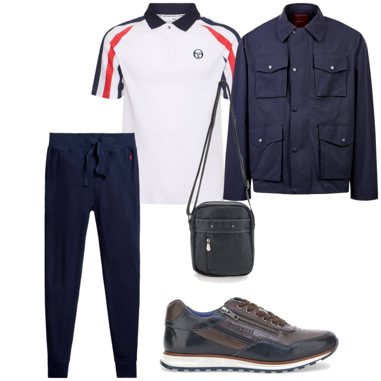 Outfit uomo - Pantaloni cropped di giorno. per Ufficio. Abbinamento con pantaloni, portafogli, giacche, scarpe stringate, polo.