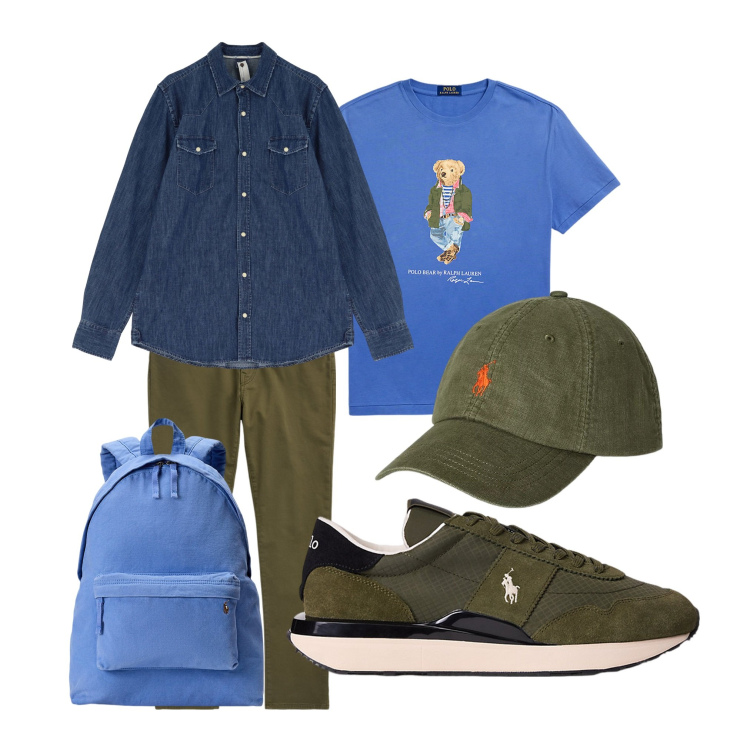 Outfit uomo - Giacca camicia. Stile Casual per Tutti i giorni. Abbinamento con camicie, sneakers, pantaloni chino, t-shirt, borse sportive, cappelli.