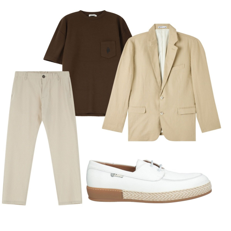 Outfit uomo - Total look #2105749. Stile Trendy per Tutti i giorni. Abbinamento con scarpe stringate, giacche, pantaloni, t-shirt.