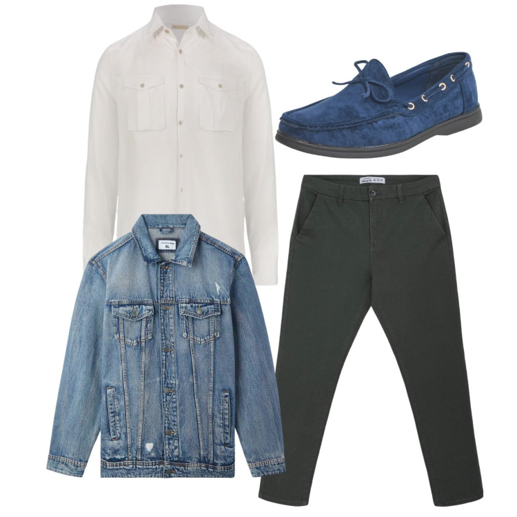 Outfit uomo - I mocassini blu. Stile Casual per Tutti i giorni. Abbinamento con scarpe stringate, pantaloni chino, giacche, camicie.