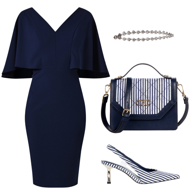 Outfit donna - Total look #2107306. Stile Bon Ton per Cerimonia. Abbinamento con vestiti a tubino, décolleté, borse a mano, cinture.