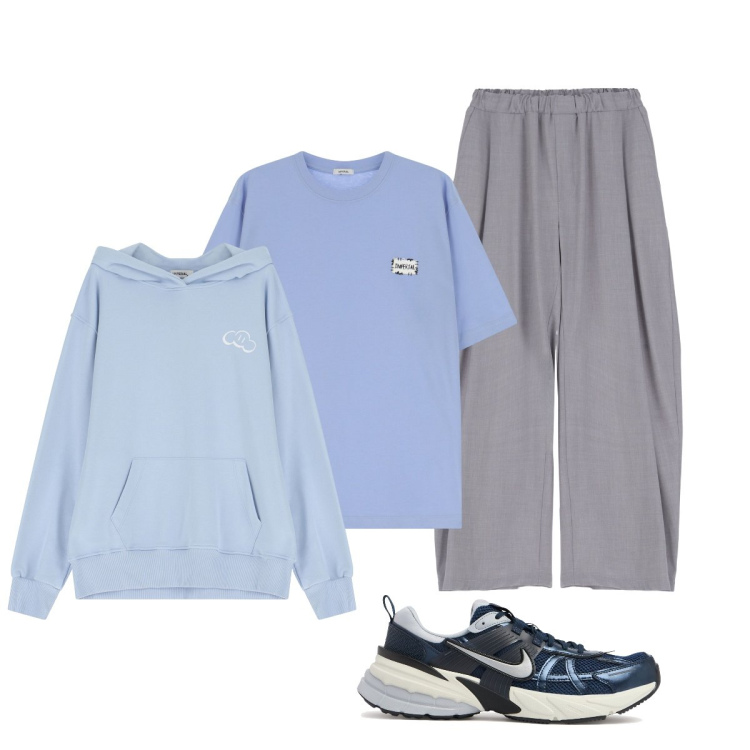 Outfit uomo - Semplice ma stiloso. Stile Casual per Tutti i giorni. Abbinamento con t-shirt, pantaloni, felpe con cappuccio, sneakers.