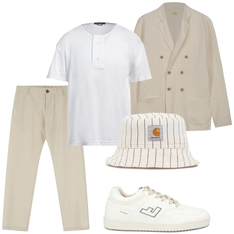 Outfit uomo - Il cardigan morbido. Stile Casual per Tutti i giorni. Abbinamento con t-shirt, sneakers, pantaloni, cappelli, cardigans.