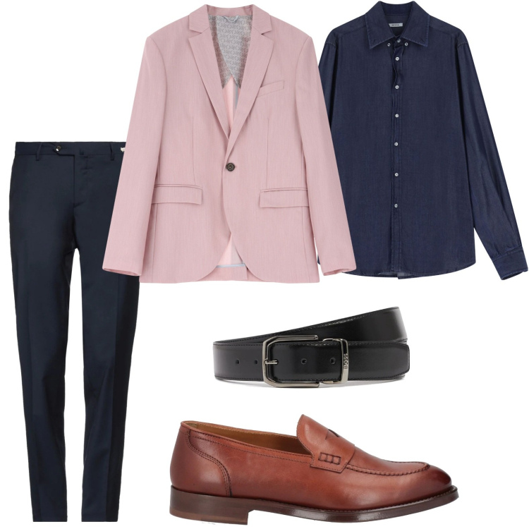 Outfit uomo - Trendy. Stile Trendy per Tutti i giorni. Abbinamento con pantaloni, scarpe stringate, giacche, camicie, cinture.