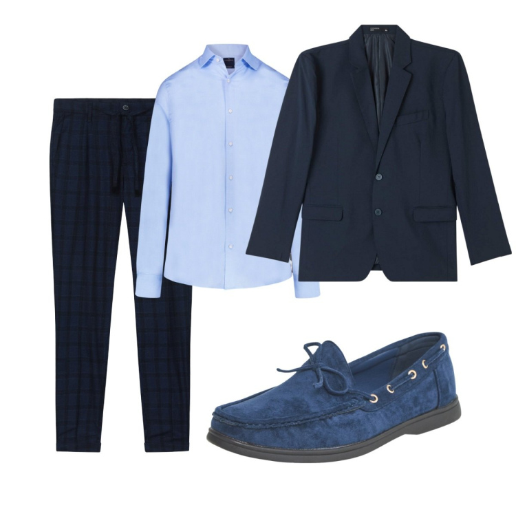 Outfit uomo - Total look #2109492. Stile Business/Elegante per Ufficio. Abbinamento con scarpe stringate, giacche, pantaloni, camicie.