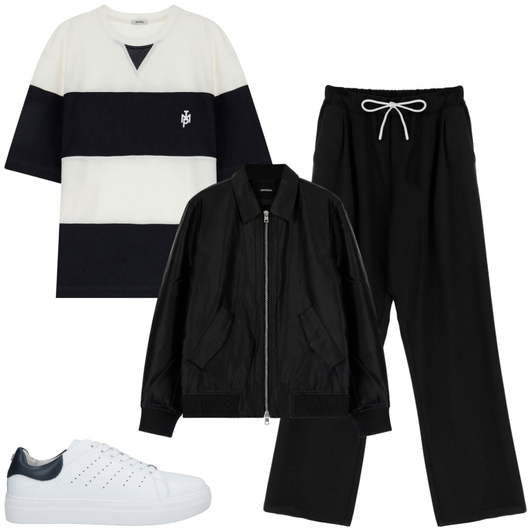 Outfit uomo - City. Stile Casual per Tutti i giorni. Abbinamento con sneakers, t-shirt, pantaloni, giacche.