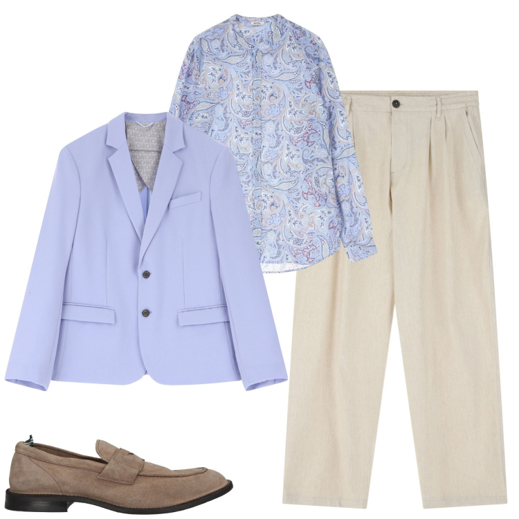 Outfit uomo - City. Stile Trendy per Tutti i giorni. Abbinamento con scarpe stringate, giacche, pantaloni, camicie.
