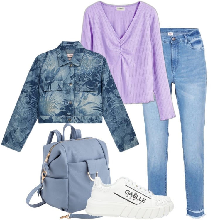 Outfit donna - Il giubbotto jungle. Stile Casual per Tutti i giorni. Abbinamento con sneakers, jeans, maglieria, zaini, blazer.