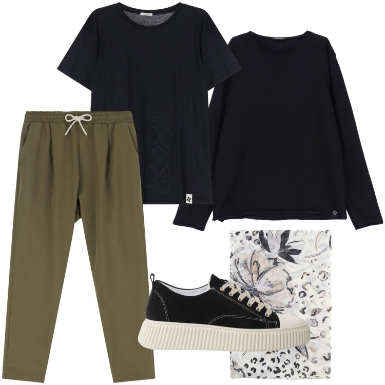 Outfit uomo - Tutto Imperial. Stile Trendy per Tutti i giorni. Abbinamento con felpe, sneakers, t-shirt, pantaloni, sciarpe e foulard.