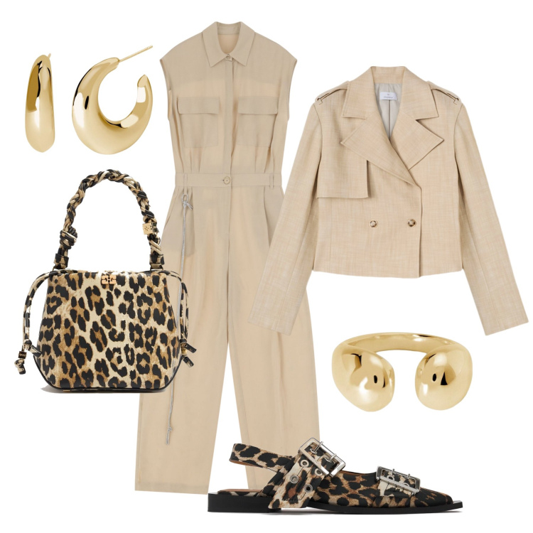 Outfit donna - Città con stile. Stile Casual chic per Tutti i giorni. Abbinamento con orecchini, anelli, tute, blazer, ballerine, borse a mano.