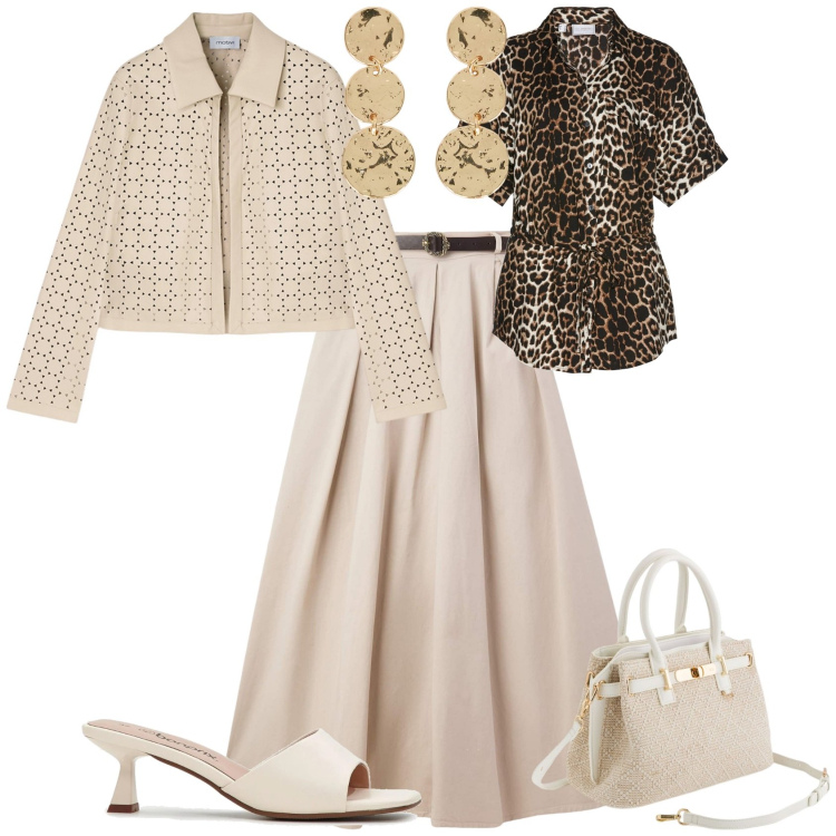 Outfit donna - Week end al mare. Stile Vintage retrò per Mare. Abbinamento con ciabatte, camicie a manica corta, pantaloni, blazer, orecchini, borse a mano.