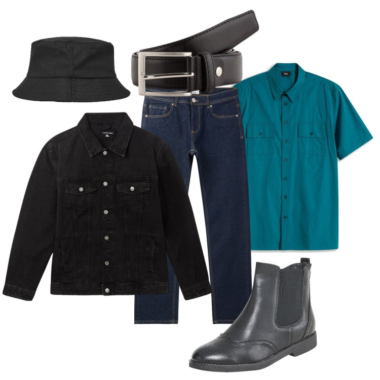 Outfit uomo - Quando non lavoro…. Stile Casual per Tutti i giorni. Abbinamento con camicie a manica corta, stivali e stivaletti, giacche, jeans, cappelli, cinture.