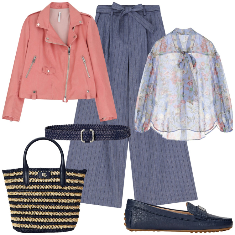 Outfit donna - Imperial ss2025 urban. Stile Casual chic per Ufficio. Abbinamento con giacche, pantaloni, camicie, mocassini, cinture, borse tote.