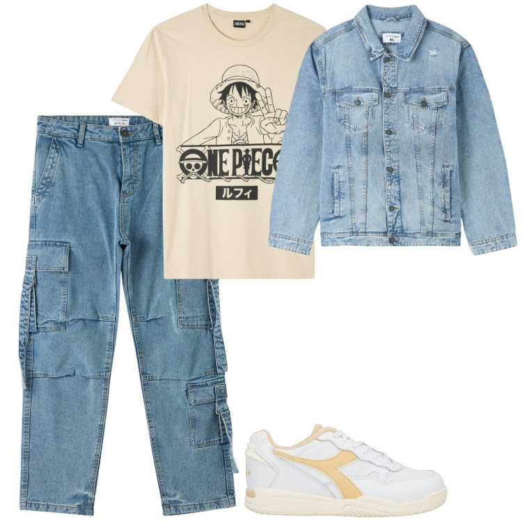 Outfit uomo - Casual. Stile Casual per Tutti i giorni. Abbinamento con sneakers, giacche, jeans, t-shirt.