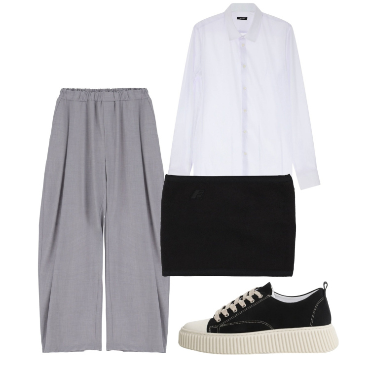 Outfit uomo - Total city. Stile Casual per Tutti i giorni. Abbinamento con camicie, sneakers, pantaloni, sciarpe.