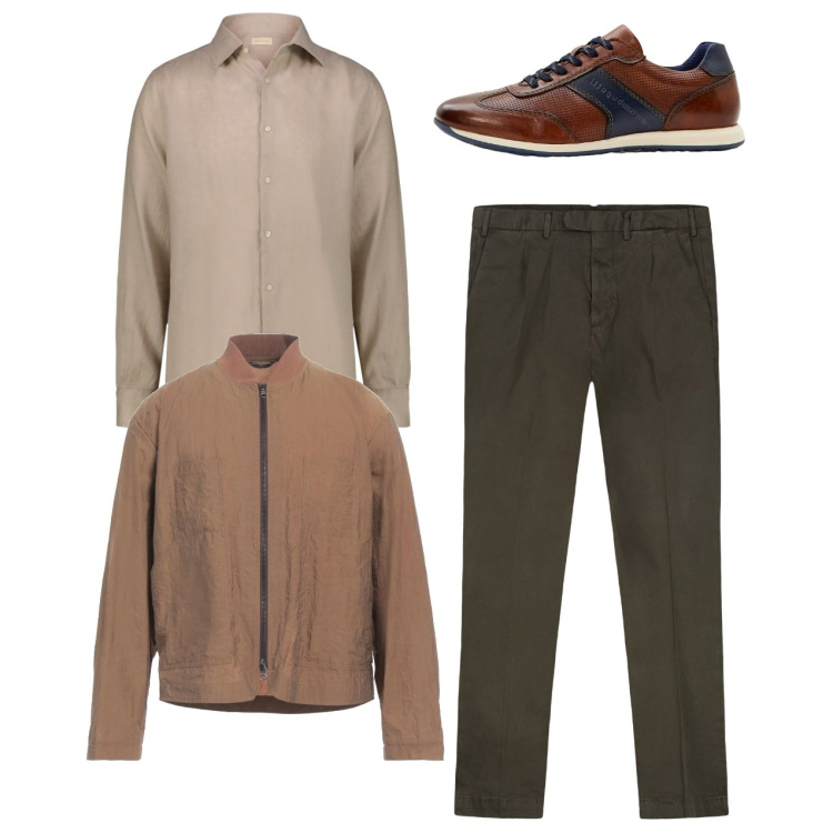 Outfit uomo - Total look. Stile Casual per Tutti i giorni. Abbinamento con sneakers, giacche, pantaloni, camicie.