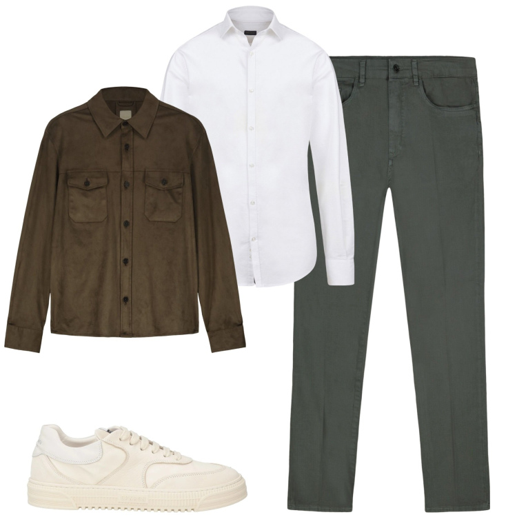 Outfit uomo - City. Stile Urban per Tutti i giorni. Abbinamento con sneakers, giacche, camicie, pantaloni.