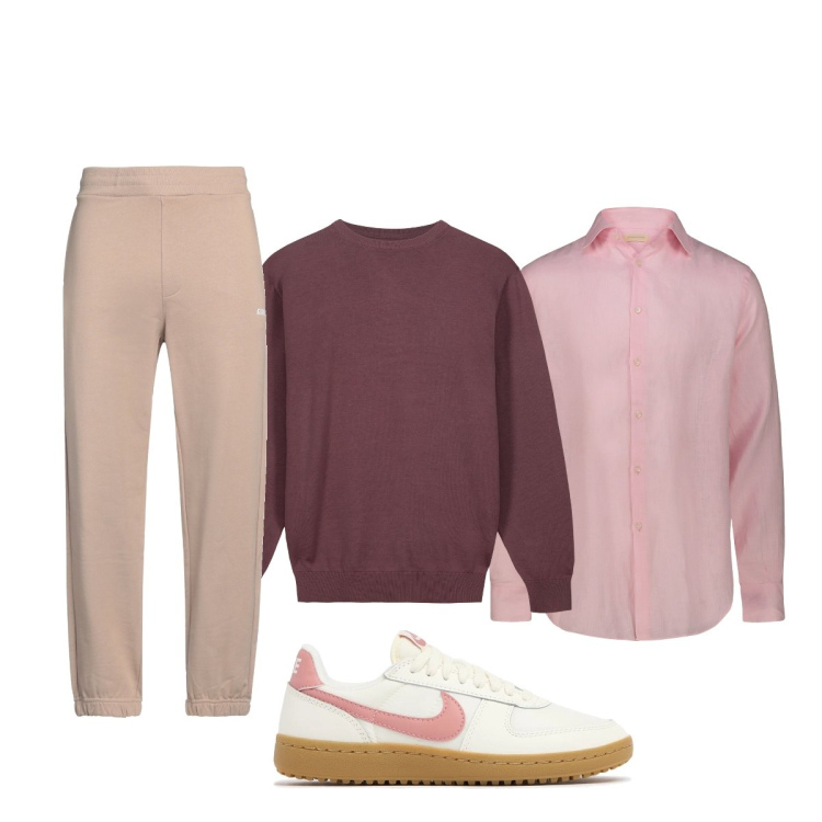 Outfit uomo - Total look #2119713. Stile Casual per Tutti i giorni. Abbinamento con pantaloni, maglieria, camicie, sneakers.