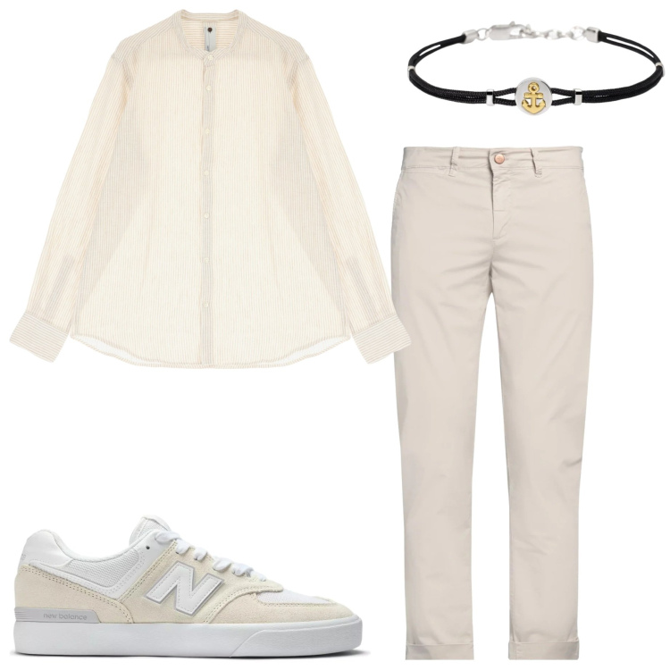 Outfit uomo - Giochi di trasparenza. Stile Trendy per Serata speciale. Abbinamento con pantaloni chino, braccialetti, sneakers, camicie.