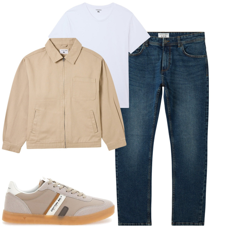 Outfit uomo - Maggio. Stile Casual per Tutti i giorni. Abbinamento con jeans, t-shirt, giacche, sneakers.