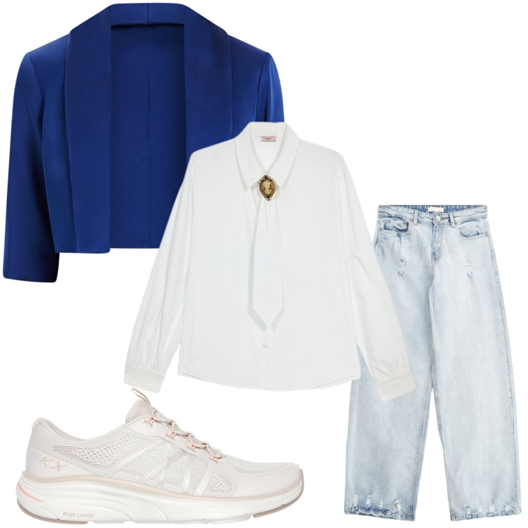 Outfit donna - La giacca mini. Stile Casual per Tutti i giorni. Abbinamento con bolero, jeans, sneakers, camicie.