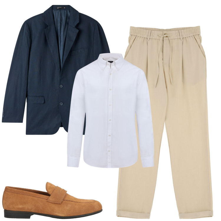 Outfit uomo - Total look #2124735. Stile Urban per Ufficio. Abbinamento con scarpe stringate, giacche, pantaloni, camicie.