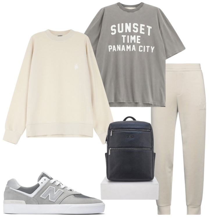 Outfit uomo - In palestra. Stile Casual per Sport. Abbinamento con pantaloni, sneakers, felpe, t-shirt, borse sportive.