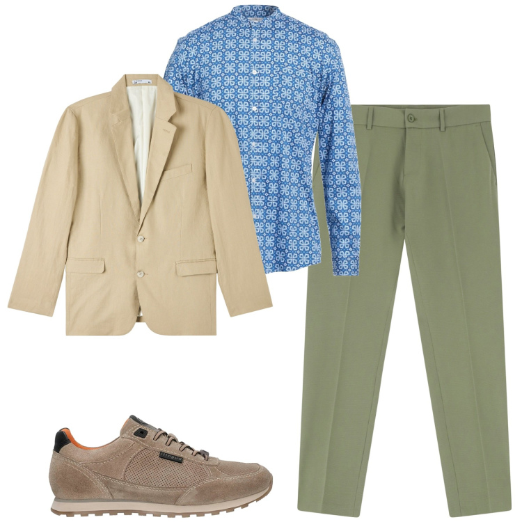Outfit uomo - In città. Stile Urban per Tutti i giorni. Abbinamento con camicie, giacche, jeans, sneakers.
