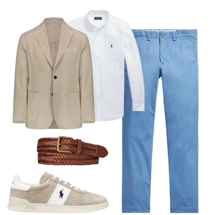 Outfit uomo - Total look #2125756. Stile Urban per Tutti i giorni. Abbinamento con camicie, pantaloni, cinture, sneakers, giacche.