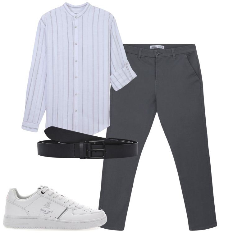 Outfit uomo - Chinos today. Stile Urban per Tutti i giorni. Abbinamento con pantaloni chino, camicie, cinture, sneakers.