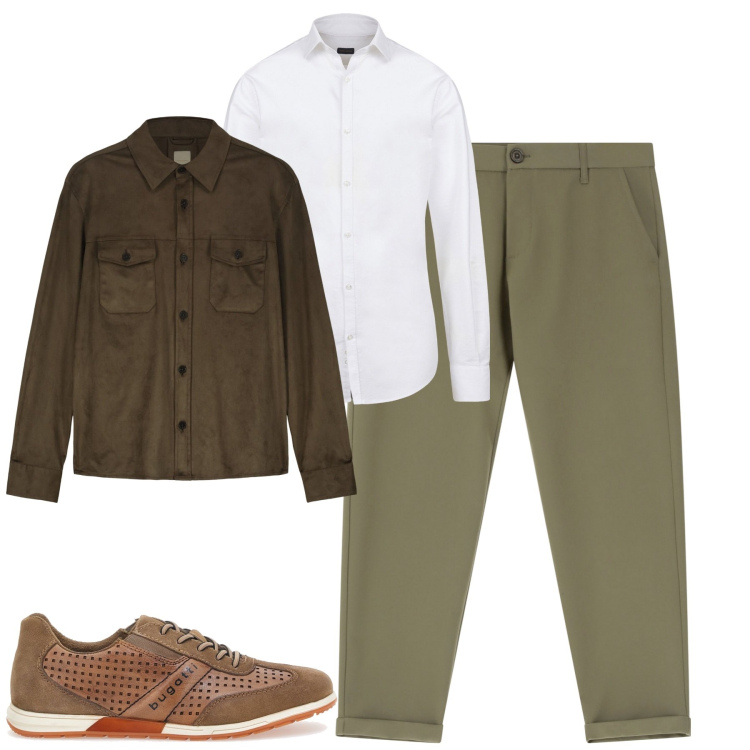 Outfit uomo - City. Stile Urban per Tutti i giorni. Abbinamento con pantaloni chino, scarpe stringate, giacche, camicie.