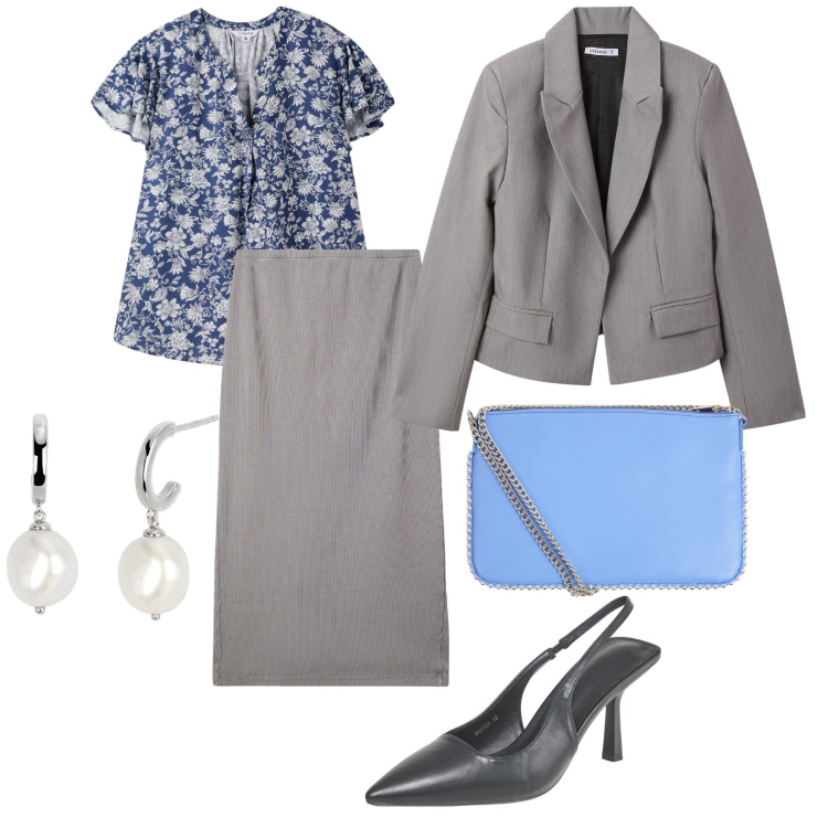 Outfit donna - Tante occasioni speciali. per Cerimonia. Abbinamento con gonne longuette, borse a tracolla, blazer, bluse, décolleté, orecchini.
