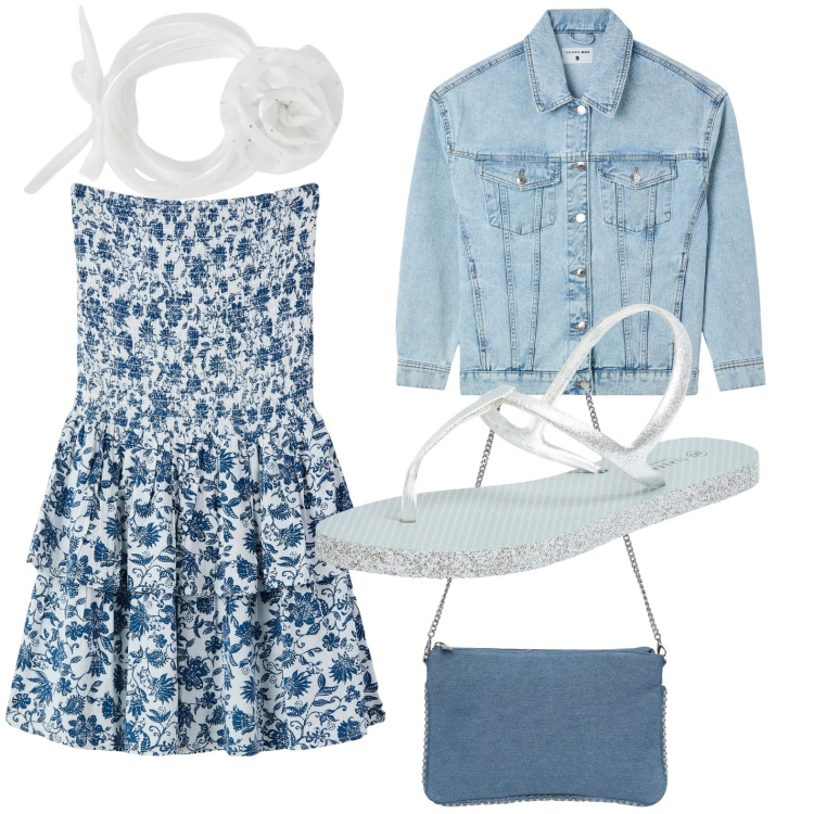 Outfit donna - Terranova - Occasioni Speciali. Stile Minimal per Serata fuori. Abbinamento con vestiti corti, sandali, borse a tracolla, collane, cappotti.