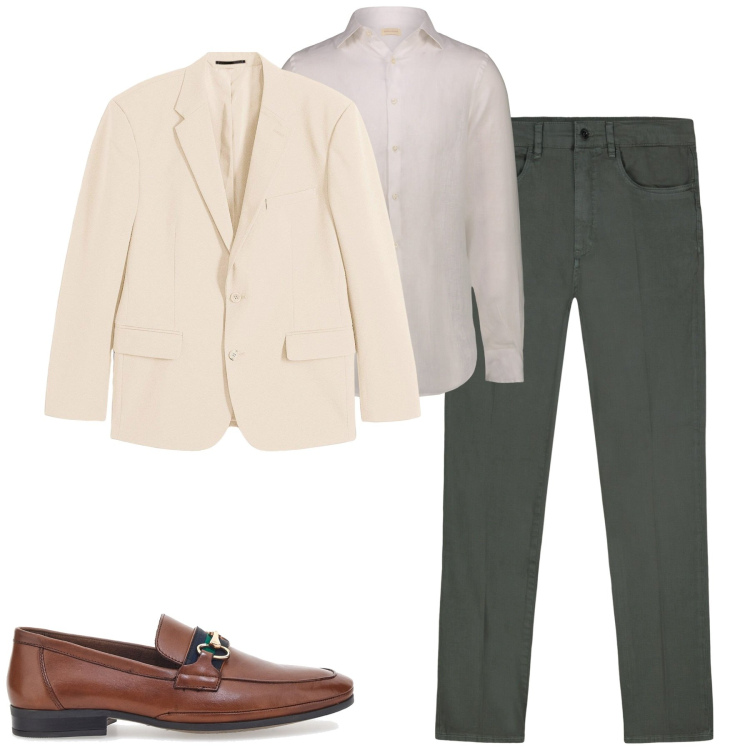 Outfit uomo - La giacca estiva. Stile Urban per Tutti i giorni. Abbinamento con giacche, scarpe stringate, camicie, pantaloni.