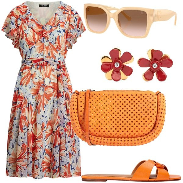 Outfit donna - Speciale Mini Bag indispensabile. Stile Casual chic per Tutti i giorni. Abbinamento con borse a tracolla, occhiali da sole, vestiti, sandali in pelle, orecchini.