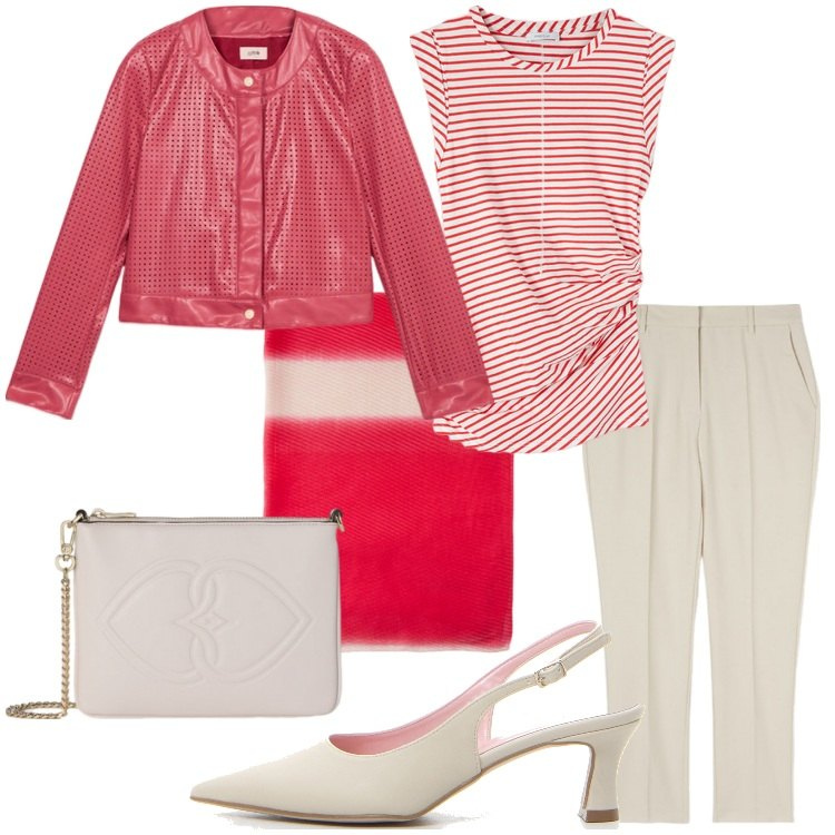 Outfit donna - New Shop: Boscaini Scarpe!. Stile Casual chic per Ufficio. Abbinamento con stole, pantaloni, top, giacche, pochette, décolleté.