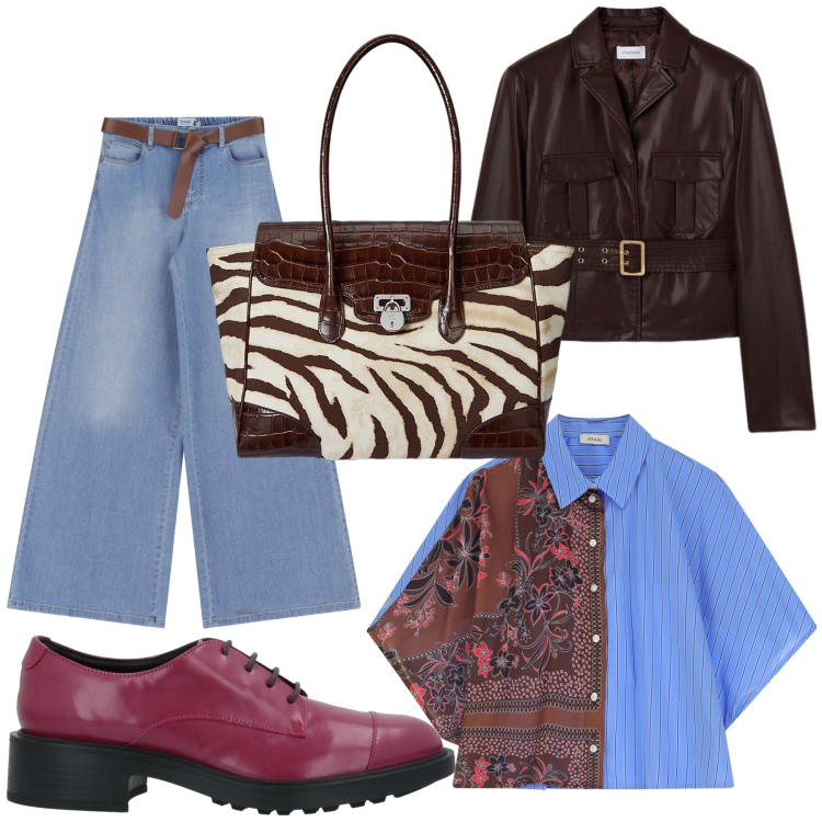 Outfit donna - Un po’ lui un po’ lei. Stile Mannish per Tutti i giorni. Abbinamento con scarpe stringate, jeans, camicie a manica corta, borse a mano, blazer.