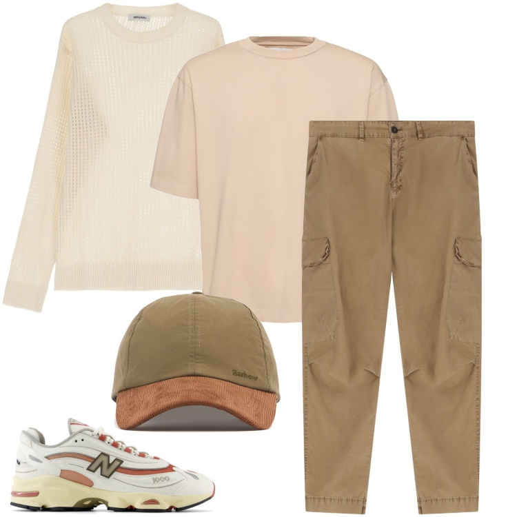 Outfit uomo - La visiera in velluto. Stile Urban per Tutti i giorni. Abbinamento con sneakers, pantaloni cargo, pullovers, t-shirt, cappelli con visiera.