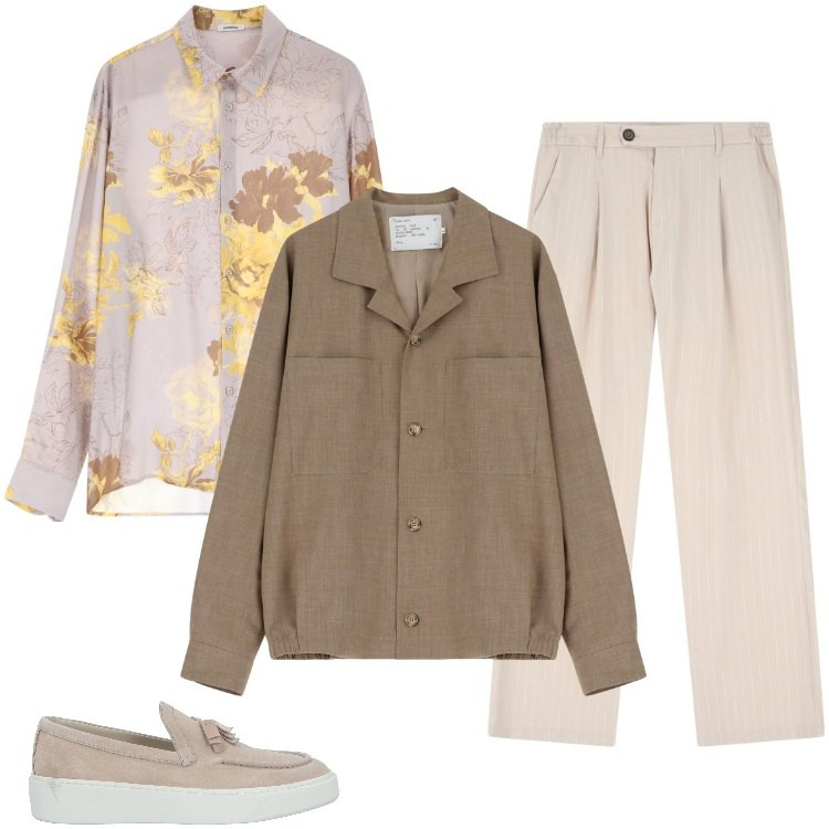 Outfit uomo - Total look #2166814. Stile Casual per Tutti i giorni. Abbinamento con scarpe stringate, camicie, pantaloni, cappotti.